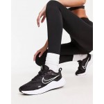 Nike Running Downshifter 12 trainers in black and white