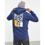 The North Face Flag 2 back print hoodie in navy Exclusive at ASOS