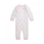 Girls Argyle Cotton Sweater Coverall - Baby