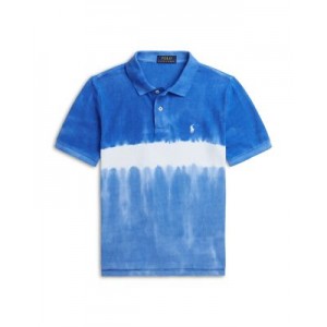 Boys Tie Dyed Cotton Mesh Polo Shirt - Little Kid, Big Kid