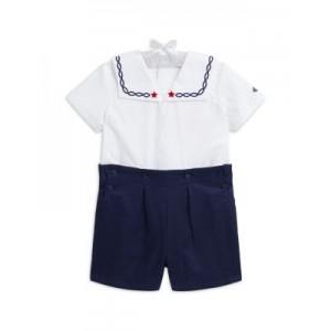 Boys Cotton Sailor Shirt & Linen Short Set - Baby