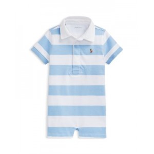 Boys Striped Cotton Rugby Shortall - Baby