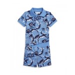 Boys Reef Print Cotton Polo Shirt & Short Set - Baby
