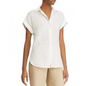 Linen Dolman Sleeve Button Down Shirt