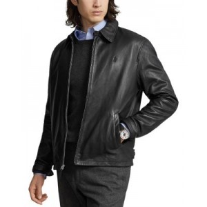Maxwell Lambskin Leather Zip Jacket