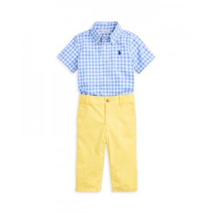 Boys Cotton Shirt & Flex Abrasion Pant Set - Baby