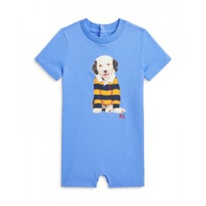 Boys Dog Graphic Cotton Jersey Shortall - Baby