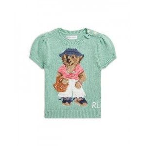 Girls Polo Bear Short Sleeve Sweater - Baby