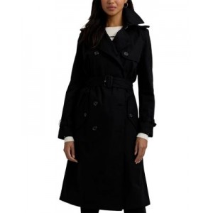 Water Repellent Belted Twill Trench Coat