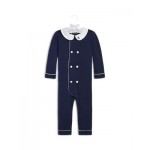 Boys Double Breasted Organic Cotton Coverall - Baby