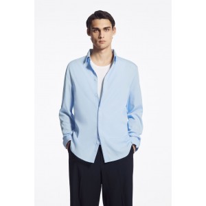 CONCEALED-PLACKET SHIRT - RELAXED