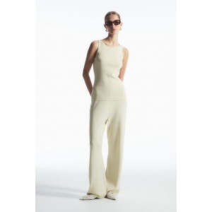 STRAIGHT-LEG KNITTED TROUSERS