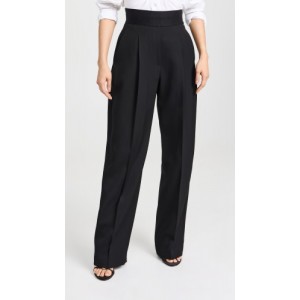 High Waisted Pleated Trousers