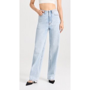Balloon Jeans with Skinny Button Back Waistband