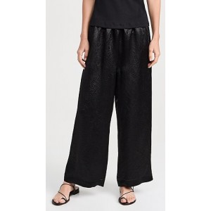 Hammered Satin Ankle Pants