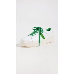 Sporty Mix Cupsole Sneakers Contrast Stitch