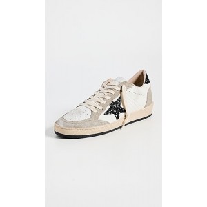 Ballstar Nappa Quarter Glitter Star and Heel Suede Toe and Spur Sneakers