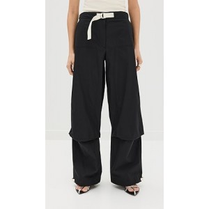 Relaxed Fit Straight Cut Pants