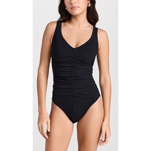 Basics V Neck Silent Underwire Tank One Piece with High Back