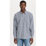 Regular Fit Twill Checkered Collared Button Down Shirt