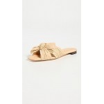 Daphne Pleated Knot Flat Sandals