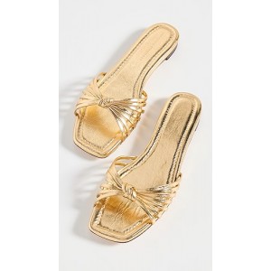 Izzie Leather Knot Flat Sandals