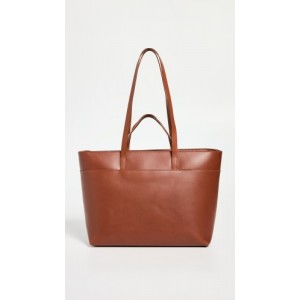 The Zip-Top Essential Tote in Leather