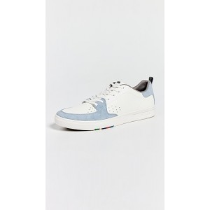 Shoe Cosmo White Light Blue Toe Sneakers