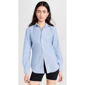 Cotton Oxford Long Sleeve Button Down Shirt