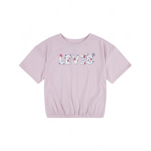 Levis Kids Boxy Cinched Waist Graphic T-Shirt (Big Kid)