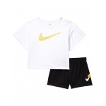 Daisy T-Shirt and Shorts Set (Toddler/Little Kids) Black