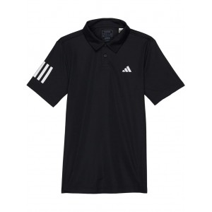 Club Tennis 3-Stripes Polo Shirt (Little Kids/Big Kids) Black