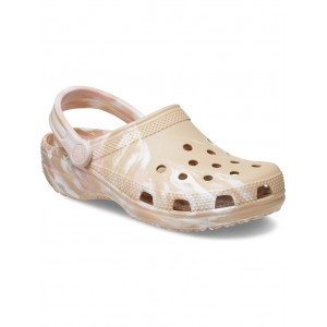 Classic Marbled Tie-Dye Clog Chai/Pink Rose