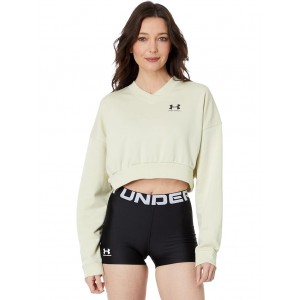 Rival Terry Oversized Cropped Crew Silt/Black