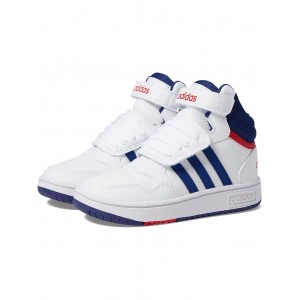 Hoops 3.0 Mid (Toddler) White/Victory Blue/Better Scarlet