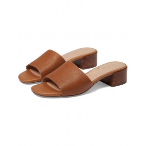 Calli Single Band Block Heel Sandal 40 mm Pecan Leather