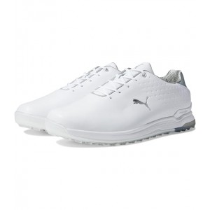 Proadapt Alphacat Leather Golf Shoes Puma White/Puma Silver