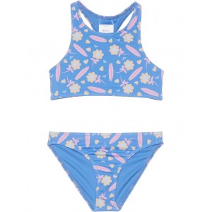 Roxy Kids Lorem Crop Top Swimsuit Set (Toddler/Little Kids/Big Kids)