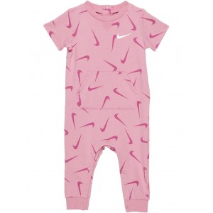 E1D1 Short Sleeve LL Coveralls (Infant) Elemental Pink