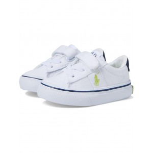 Sayer PS (Toddler) White Recycled Canvas/Navy/Citron/Citron Pony Play