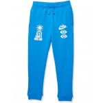 NSW HBR Statement Fleece Pants (Little Kids/Big Kids) Light Photo Blue/Light Photo Blue/White