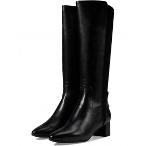 The Go-To Block Heel Tall Boot 45 mm Black Leather