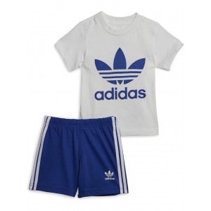 Trefoil Shorts Tee Set (Infant/Toddler) Semi Lucid Blue