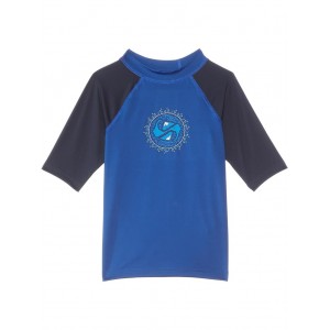 Everyday UPF50 Short Sleeve (Toddler/Little Kids) Navy/Blue