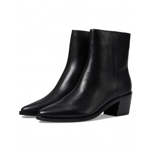 The Everten Ankle Boot in Leather True Black