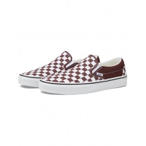 Classic Slip-On Color Theory Checkerboard Bitter Chocolate