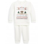 Polo Ralph Lauren Kids Fleece Graphic Sweatshirt & Pant Set (Infant)