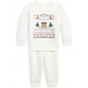 Polo Ralph Lauren Kids Fleece Graphic Sweatshirt & Pant Set (Infant)