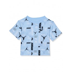 Cool Stack All Over Print Tee (Toddler/Little Kids) Ice Blue