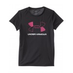 Tech Big Logo Short Sleeve T-Shirt (Big Kids) Black/Rebel Pink